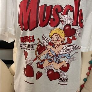Cupid Love Muscle Tee ad for muscle building meal